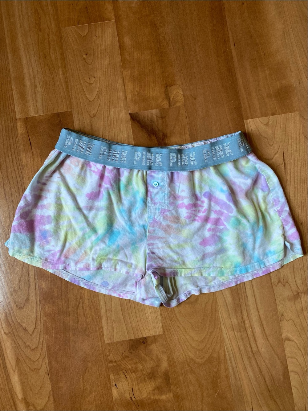 PINK Victoria's Secret Pastel Tie-Dye Lounge Shorts